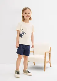 T-shirt en korte broek (2-dlg. set) van biologisch katoen, bonprix