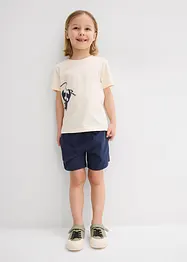T-shirt en korte broek (2-dlg. set) van biologisch katoen, bonprix