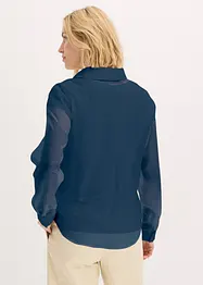 Transparante blouse met structuur, bonprix