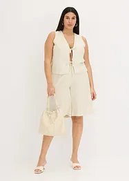 Bermuda met bandplooien, bonprix