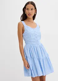 Mini jurk in een luchtige linnenmix, bonprix