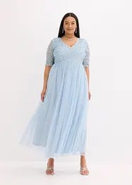 Maxi jurk met paillettenborduursel, bonprix