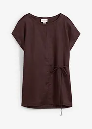 Shirt van linnen met geweven afwerking, bonprix