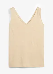 Linnen tanktop, bonprix