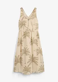 Midi jurk van ramie, bonprix