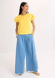 Shirt met volants op de mouwen, bonprix