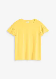 Shirt met volants op de mouwen, bonprix