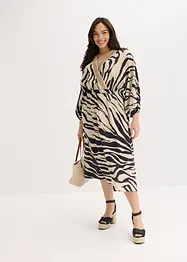 Midi jurk van soepele viscose, bonprix