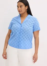 Blouse met broderie anglaise, bonprix