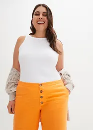 Palazzo broek met linnen, bonprix