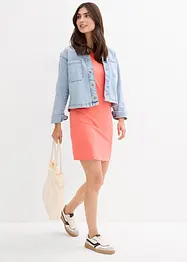 Jersey jurk met biologisch katoen en stretch, bonprix