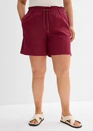Paperbag short met linnen, bonprix