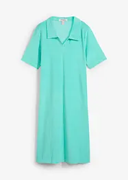 Frotté jurk met polokraag, bonprix