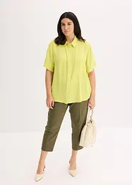 Blouse met borstzak en korte mouwen, bonprix