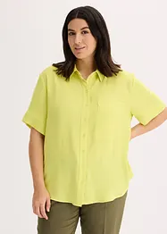 Blouse met borstzak en korte mouwen, bonprix