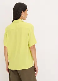 Blouse met borstzak en korte mouwen, bonprix