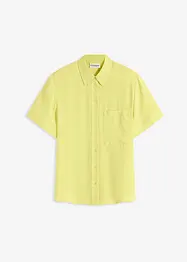 Blouse met borstzak en korte mouwen, bonprix