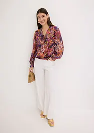Gedessineerde blouse van chiffon, bonprix