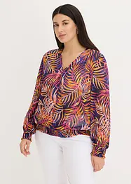 Gedessineerde blouse van chiffon, bonprix
