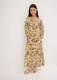 Gedessineerde kaftan jurk van vloeiende viscose, bonprix