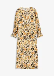 Gedessineerde kaftan jurk van vloeiende viscose, bonprix