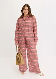 Lange blouse in gehaakte look, bonprix
