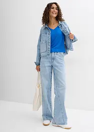 Oversized shirt van soepele viscosemix, bonprix