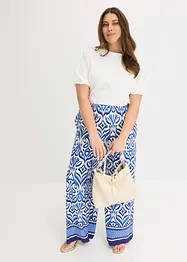Gedessineerde jersey broek van een zachte viscosemix, bonprix