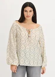 Gedessineerde tuniekblouse van een fijne viscosemix, bonprix
