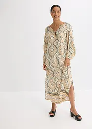 Gedessineerde kaftan jurk van vloeiende viscose, bonprix