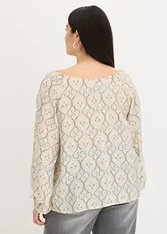Gedessineerde tuniekblouse van een fijne viscosemix, bonprix