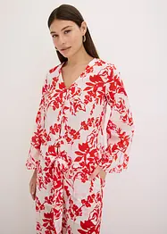 Gedessineerde blouse van puur katoen, bonprix