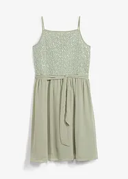 Chiffonjurk met pailletten, bonprix