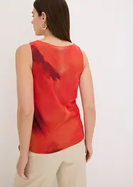 Gedessineerde top van zacht mesh, bonprix