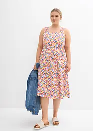 Licht uitlopende shirtjurk van katoen-viscosemix, bonprix