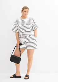 Sweat short in een katoen-wolmix, bonprix