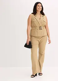 Gilet met riem, bonprix