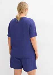 Shirt van borken crèpe, bonprix