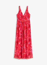 Gedessineerde maxi jurk van zacht mesh, bonprix