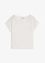 Shirt met broderie anglaise, bonprix