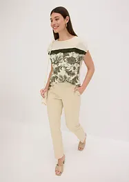 Shirt met een rand van kant en een paisley motief, bonprix