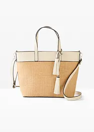 Shopper in een rieten look, bonprix