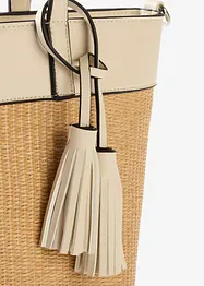 Shopper in een rieten look, bonprix