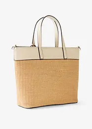 Shopper in een rieten look, bonprix
