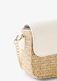 Schoudertas in rieten look, bonprix