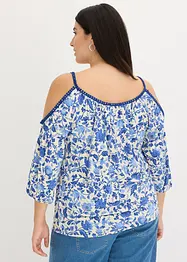 Shirt met kant van een zachte viscosemix, bonprix