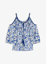 Shirt met kant van een zachte viscosemix, bonprix