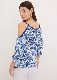 Shirt met kant van een zachte viscosemix, bonprix