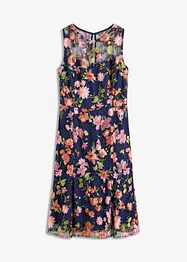 Midi jurk met bloemenborduursel, bonprix