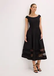 Carmen jurk met kant en riem, bonprix